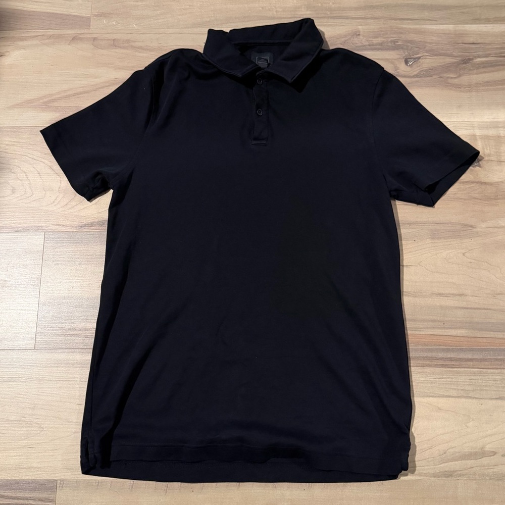 Men's Black Polo Shirt - Classic Short-Sleeve